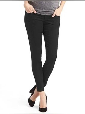 Gap Maternity True Skinny Jeans Black Rinse
